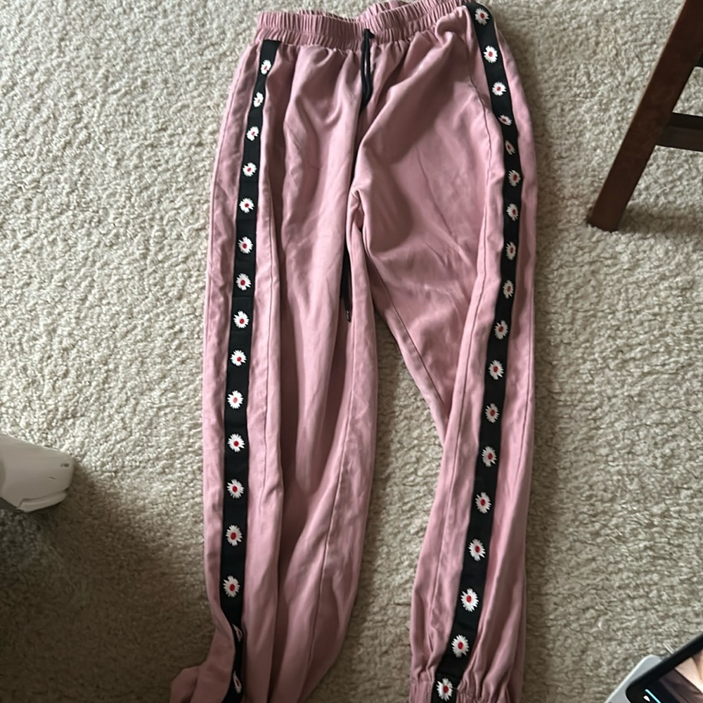 shein pink joggers
